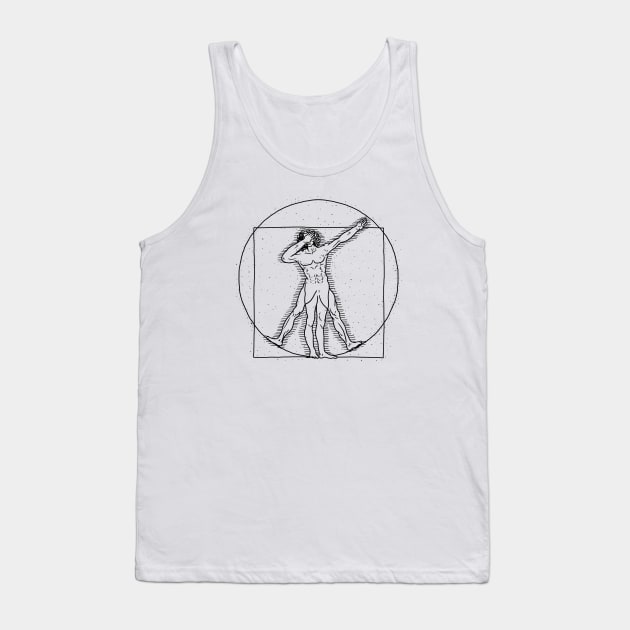 Virtruvian Dab Tank Top by dumbshirts